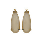 Drop brid piedra luna blanca Drops de Joyería Regina Castillo