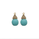 Drop calabazo turquesa lisa Drops de Joyería Regina Castillo
