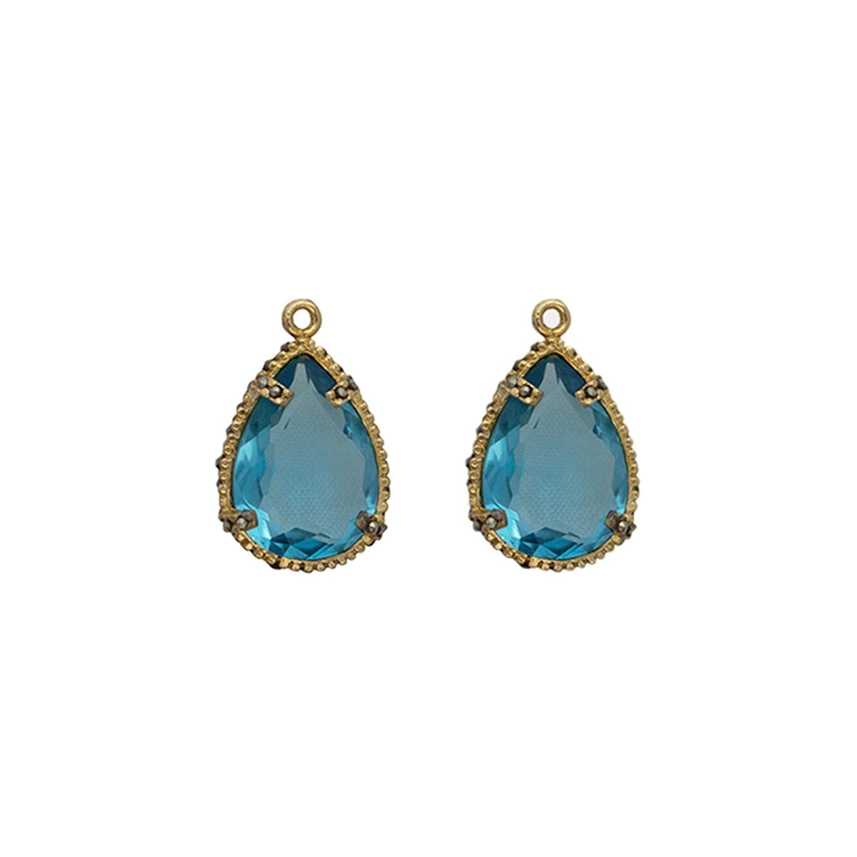 Drop clásico chico con baño de oro Drops de Joyería Regina Castillo