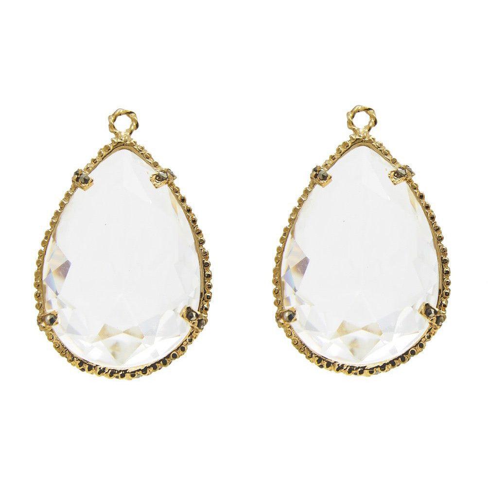 Drop clásico chico con baño de oro Drops de Joyería de autor Regina Castillo